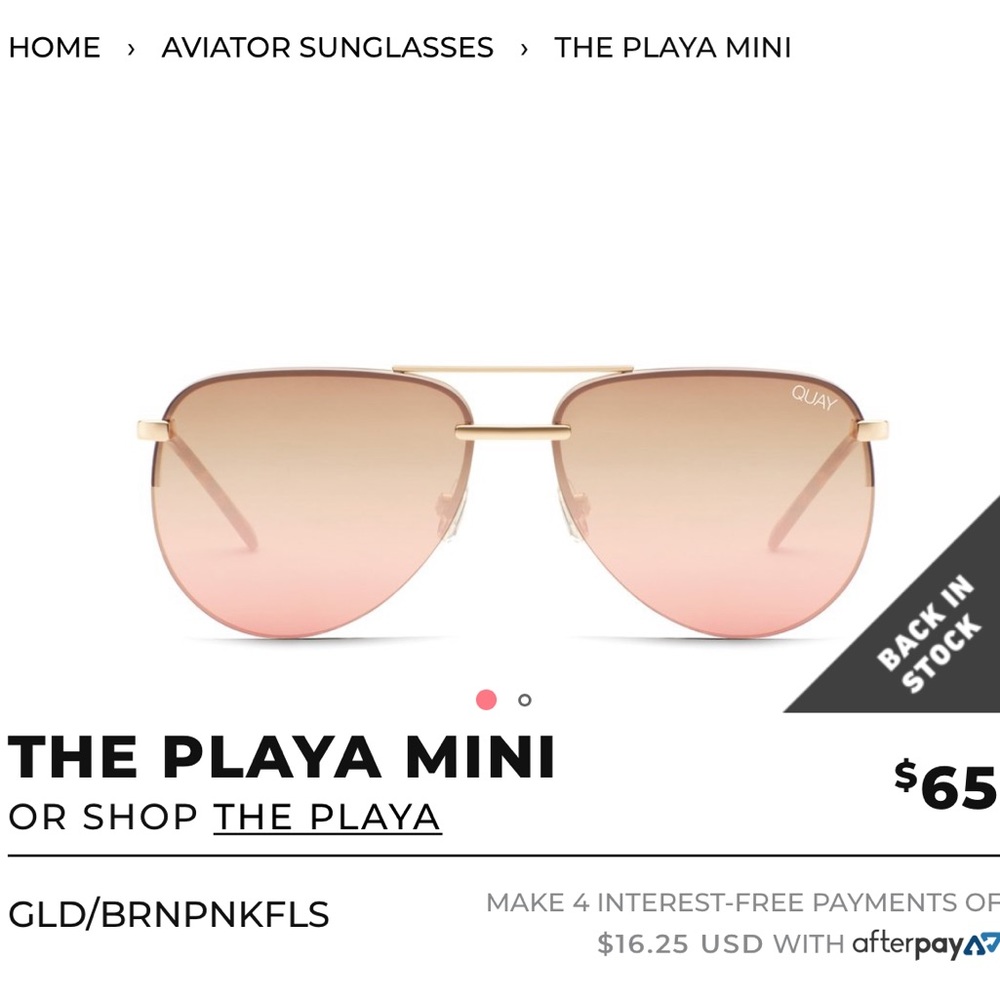 BRAND NEW! Quay The playa mini